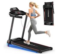 Walking Pad with Incline, 3 in 1 Treadmills for Home Foldable, 3.0HP Folding Treadmill Under Desk with Remote Control & LED Display for Home/Office Cardio Fitness Exercise (Glossy black)