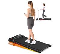 Walking Pad with Incline, 5% Incline Treadmills for Home and Office, 2.5HP Portable Under Desk Treadmill Running Walking Machine with LED Display Remote Control (Black S2)