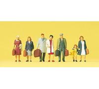 Walking Passengers (7) Exclusive HO/OO Figure Set Preiser 10505