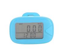 Walking Pedometer Step Tracker, Multifunctional Lightweight Accuracy, Large Digital Display - 7 Day Memory, Easy Carry, For Men and Women (Blue)