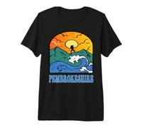 Walking Pembrokeshire Hiking Paths, coasts, Ways and Rivers Premium T-Shirt