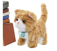 Walking Plush Cat 7 - Inch Realistic Sound Talking, Musical Kitten Electronic Pet, Preschoolers Teens Children Lovers Christmas | Preschoolers Teens Children Pet Lovers Christmas Birthday New Year