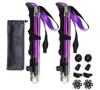 Walking Poles - 2 Pack Collapsible Trekking Hiking Poles with Quick Lock System, Folding, Telescopic, Ultralight for Senior Trekking, Backpacking, Hiking
