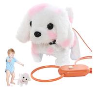 Walking Real Puppy Toy - Realistic Stuffed Dog, Purring Interactive Plush Toy, Kid Friendly Dog Companion for Playtime, Family Friends, Home Entertainment, Educational and Collectible Gift