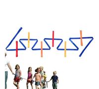 Walking Rope | Colorful Safety Harness & Leashes,Stable Ring Holder with 12 Comfortable Handle Leashes for School and Outdoor Activities