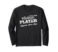 Walking Rugby ‘Vintage Player’ Legends Never Run Long Sleeve T-Shirt