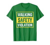 Walking Safety Violation T-Shirt, Men, Kelly Green, Medium