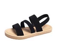 Walking Sandals for Women Uk Comfortable Extra Wide Fit Flat Sandalen Women's Summer Flat Sandal Open Toe Slingback Non Elastic Ankle Strap Walking Tan Wedges for Women Ladies Sandles