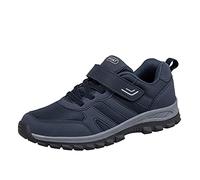 Walking Shoes Mens Wide Fit, Trainers Mens Tennis, Breathable Mesh Sneakers Lace Up Wedge Sneakers Lightweight Walking Shoes with Air Cushion Slip On Trainers with Anti Slip Soles Sporty Running Shoe