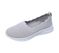 Walking Shoes Slip On Mesh Lightweight Women's Orthopaedic Mesh Summer Shoes Comfortable Breathable Trainers Seniors Health Shoes Non-Slip Slip On Trainers Outdoor Fitness Slip On Shoes, gray, 7 UK