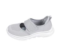 Walking Shoes Women's Flat Mary Jane Shoes Wide Toe Diabetic Shoes | Slip-on trainers, comfortable health shoes for seniors, mesh sports shoes, lightweight, breathable walking shoes for leisure