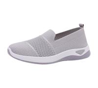 Walking Shoes Women's Without Laces Leisure Shoes Mesh Orthopaedic Shoes Trainers Summer Memory Foam Nurse Sports Shoes Summer Shoes Non-Slip Breathable Lightweight, gray, 6 UK