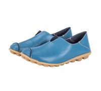 Walking Slip on Shoes Flat Comfort Breathable Lightweight Anti-Slip Sneakers Non Slip Extra Wide Fit Orthopedic Mesh Walking Shoes Flat Breathable Non-Slip Sport Running Shoe Blue