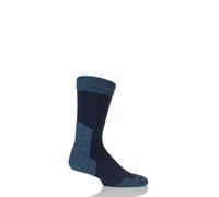 Walking Socks Mens Bridgedale Comfort Summit Comfortable Warm Navy Blue - 1 Pair