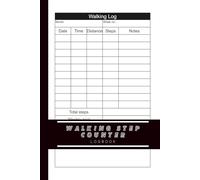 Walking Step Counter Log Book: 6x9 inches or A5 - 110 Pages