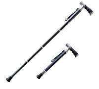 Walking Stick, 38.5-96.5 cm Telescopic Walking Sticks 47.5-105 cm Hiking Stick 2-in-1 Height Adjustable Sticks Made of Titanium Alloy with Ergonomic Handle and Non-Slip Rubber Tip for Men and Women