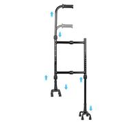 Walking Stick Adjustable Folding Walking Sticks for Women and Men, Stair Climbing Assist Cane for Elderly Or Disabled, Adjustable Height, Left Or Right Handed, Non-Slip Rubber Tip