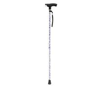 walking stick Aluminium Crutches For The Elderly With Light Telescopic Walking Stick For The Elderly Printed Single-leg Non-slip Walking War