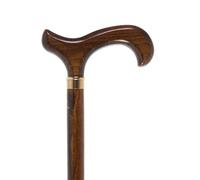 Walking stick - Brown Derby cane with collar