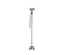 walking stick Cane For The Elderly With Fracture Cane Three-legged Cane Walking Stick For The Elderly Lightweight Non-slip Multifunctional With Light(Bronze)