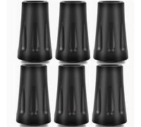 Walking Stick Caps & Trekking Pole Tips - Anti-Slip Rubber Tips, Universal 11mm Replacement Caps for Hiking Poles, Walking Canes & Nordic Poles