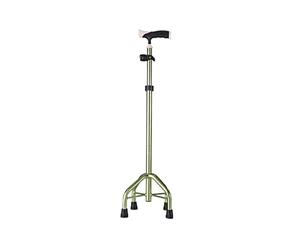 Walking Stick, Crutch Cane for The Elderly Four-Legged Eight Lightweight Non-Slip Multi-Functional Crutches for The with Broken Bones(Green)