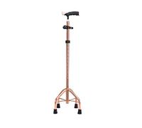walking stick Crutch Cane Walking Stick For The Elderly Four-legged Eight Cane Lightweight Non-slip Multi-functional Crutches For The Elderly With Broken Bones(Bronze)