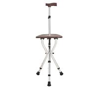 walking stick Crutch Chair Walking Stick For The Elderly Three-legged Multifunctional With Stool Non-slip Folding Cane For The Elderly