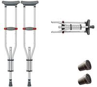 Walking Stick Crutch Crutches Crutches Walk In Adult And With Grip Under The Arm, Foldable, Height Adjustable Slip,2