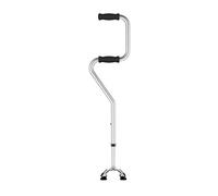 Walking Stick/Crutches Lightweight Aluminum Alloy Walking Canes with Sponge Handle 5 Adjustable Height Levels for Elderly Men Or Women Disabled Cane with 4 Legs Non Slip Base,Silver Practical