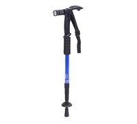 Walking Stick Easy Adjustable Height Anti-shock Extendable Elderly Men Womens Aid Mobility With LED Torch Lightweight (Blue)