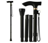 Walking Stick Folding Walking Sticks for Women & Men - Heavy Duty Adjustable Collapsible Walking Stick, Ideal for Arthritis Foldable Walking Sticks for Ladies & Travel Use with Wrist Strap