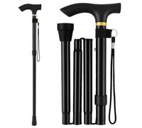 Walking Stick - Folding Walking Sticks for Women & Men, Lightweight Collapsible Walking Stick, Ideal for Arthritis, Heavy Duty, Adjustable Foldable Walking Sticks for Ladies & Travel Use