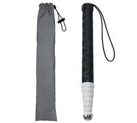Walking Stick for Blind Telescopic Cane with Storage Bag, 49" Extented Anti Slip Shockproof Folding Retractable Reflective Telescoping Prop Items Gadgets for Seeing Eye Vision Visually Impaired-Black