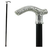 Walking stick for elderly women, elegant, personalized, black wood | Walking cane for elderly men, elegant, luxury, orthopedic, handmade by Cavagnini in Italy