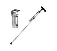 Walking Stick Lightweight Adjustable Folding Extendable Walking Cane Collapsible Durable Silver Mobility Aid