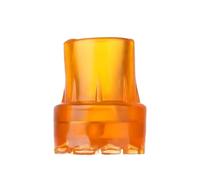 Walking Stick Protector 10PC Rubber Replacement Climb Walking Stick Cane Protector Cap Tip Trekking Pole Top Cover for Crutches(Transparent Red-19mm)