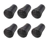 Walking Stick Rubber 6pcs Ends Trekking Pole Tips fits 11mm Standard Poles Non-Slip Replacement Hiking Poles Rubber Buffer Walking Pole Rubbers Tip fits Most Hiking Sticks Trekking Poles Walking Canes