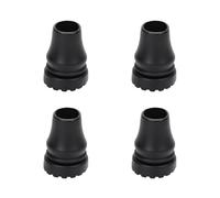 Walking Stick Rubber Ends - 4 Pcs Heavy Duty Non-Slip Replacement Ferrules for Walking Sticks, Crutches, Hiking Poles - 20mm High-Strength Rubber Tips