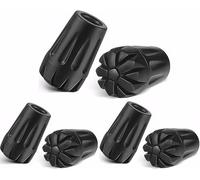 Walking Stick Rubber Ends Accessories-6PCS Durable Ferrules for Walking Sticks, Enhanced Grip & Vibration Absorption, Universal Fit for Most Cane Caps 20mm Canes