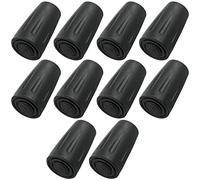 Walking Stick Rubber Tips,Walking Stick Ferrules,11mm Spare Replacement Rubber Pole Ends Trekking Poles Caps,for Hiking Camping Climbing 10 PCS (Black)