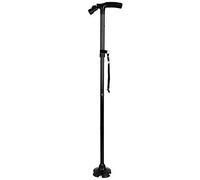 Walking Stick Safety Folding Crutch for Elderly Stability Cane Walking Stick with Led Light Senifour-Legged Crutches Crutch Walking Sticks Powerfully Keep It in Mind