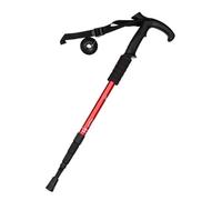 Walking Stick Telescopic Hiking Sticks Adjustable Walking Canes Trekking Poles with Wrist Strap for Ladies Women Men Elderly Seniors(Red)
