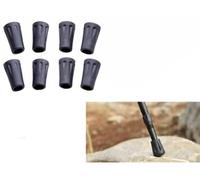 Walking Stick Tips Rubber 8pcs Trekking Pole Tips Replacement - Rubber Feet for Hiking Poles, Walking Sticks, Trekking Poles | Rubber Tip for Walking Sticks Hiking Trekking Poles Boot Tips Rubber Feet
