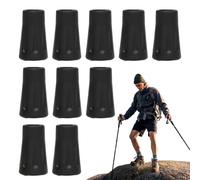 Walking Stick Tips, Trekking Pole Tips | 10-Piece Shock Absorber Trekking Pole Feet Sleeve Replacement - Outdoor Hikes for Men, Women, Mountaineers