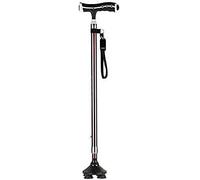 Walking Stick Walkers for Seniors Anti- Slip Walking Stick for Elderly with Crutches Walking Stick with Magnetic Therapy Stick Adjustable TelesLightweight Four Foot Red Small Feet rollator Walker, Du