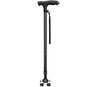 Walking Stick Walkers for Seniors Walking Stick Crutches Safety Canes with Adjustable LED Light Handle 10 Adjustable Height Levels for Elderly Men or Women Cane rollator Walker, Durable Mobility