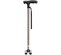 Walking Stick Walkers for Seniors Walking Stick Crutches Safety Canes with Adjustable LED Light Handle 10 Adjustable Height Levels for Elderly Men or Women Cane rollator Walker, Durable Mobility