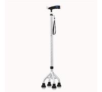Walking Stick, Walking Stick/Crutches Aluminum Alloy Walking Stick with Sponge Handle 10 adjustable Height Levels for The Elderly Walking Stick with 4 Large Legs Non Slip Pad Max,Silver beautiful