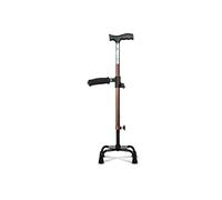 walking stick Walking stick elderly cane telescopic cane crutches four feet non-slip cane for the elderly four corner walking stick elderly cane(B)
